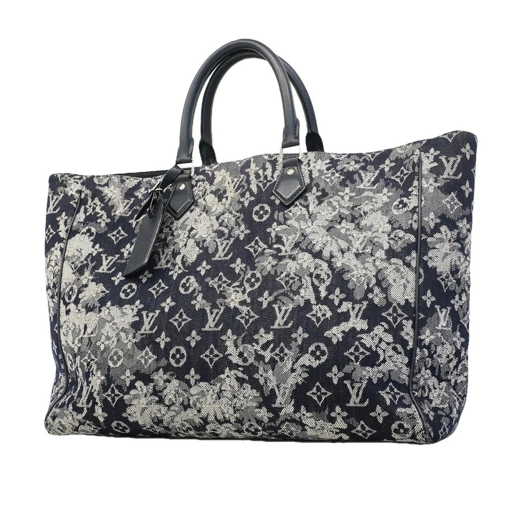 Louis Vuitton Monogram Tapestry Grand Sac Tote Bag M57284 Navy Men's